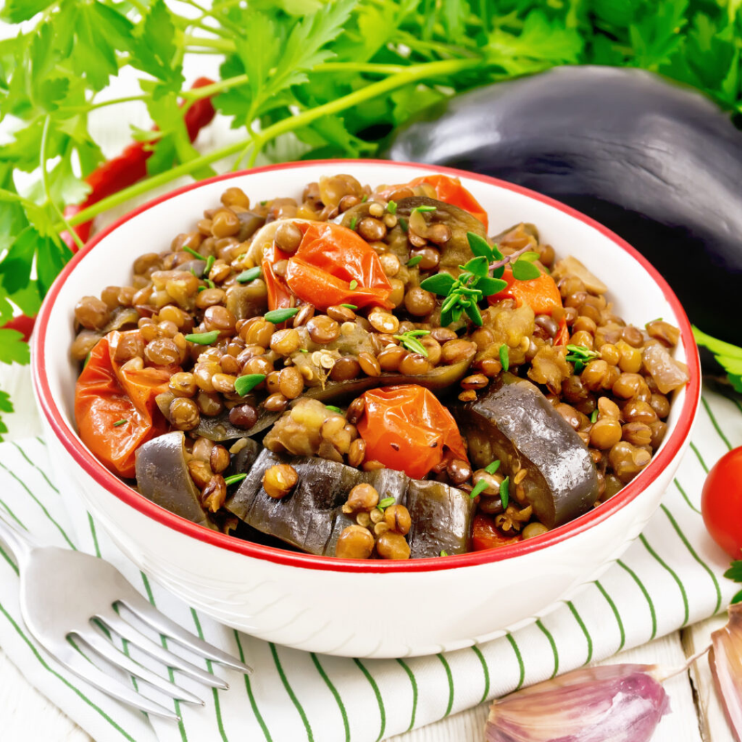 Lentil Eggplant Stew