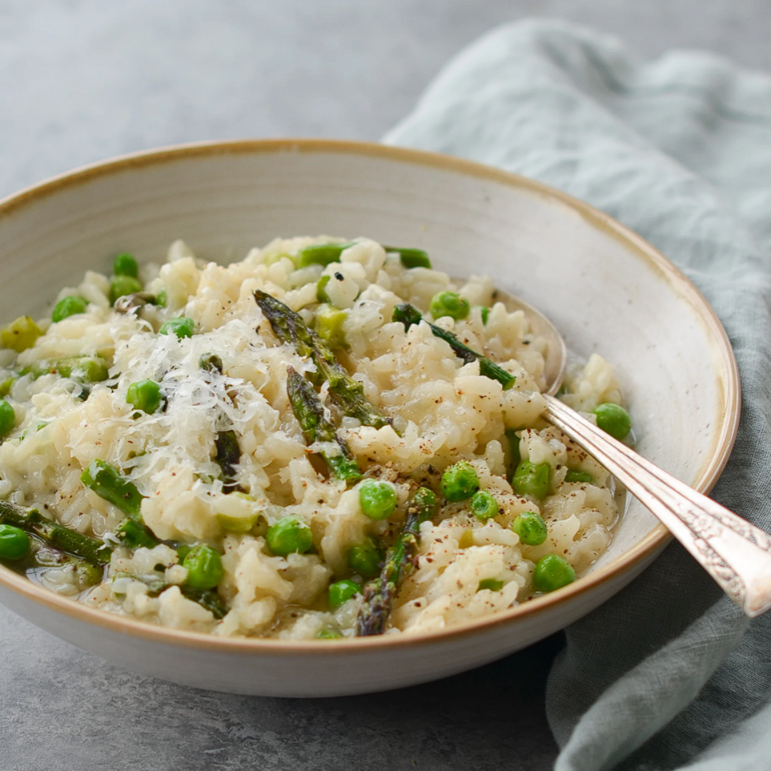 Spring Pea & Asparagus Risotto